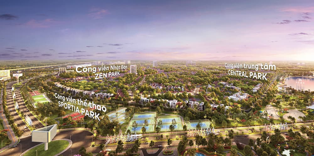 Tiện ích năng động với bộ 3 công viên liên hoàn tại Vinhomes Smart City
