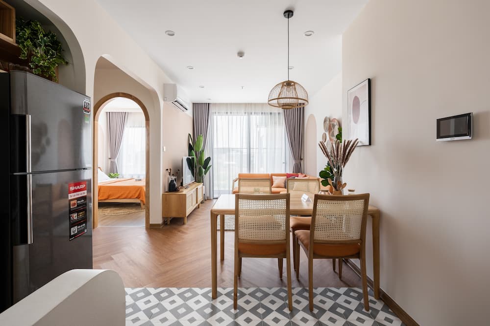 Sơ đồ mặt bằng căn hộ Vinhomes Smart City được thiết kế thông minh, tối ưu không gian sử dụng nhưng vẫn đảm bảo sự riêng tư